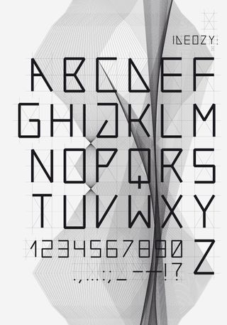 Ideozy [Ideoses] typographic poster, 2009 Dimensions: 100 × 70 cm.
