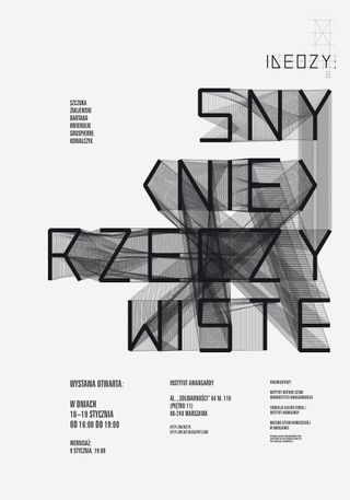Visual identity and posters for a series of exhibitions in Avant-Garde Institute and lectures in Museum of Modern Art in Warsaw