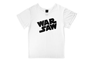 WARSAW T-shirt print paying homage to the art-deco-inspired typography of the Star Wars movies.